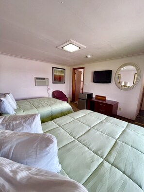 Standard Double Room, 2 Double Beds, Non Smoking | Individually decorated, individually furnished, desk, laptop workspace