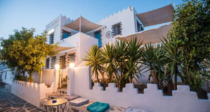 Appartement à l'hôtel « Pico Bello Patmos 16 » avec terrasse privée, jardin commun et Wi-Fi