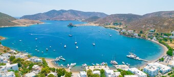 Holiday Home 'Pico Bello Patmos 28' with Sea View, Wi-Fi and Air Conditioning