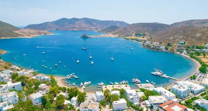 Apartment In A Hotel 'Pico Bello Patmos 14' with Mountain View, Wi-Fi and Air Conditioning