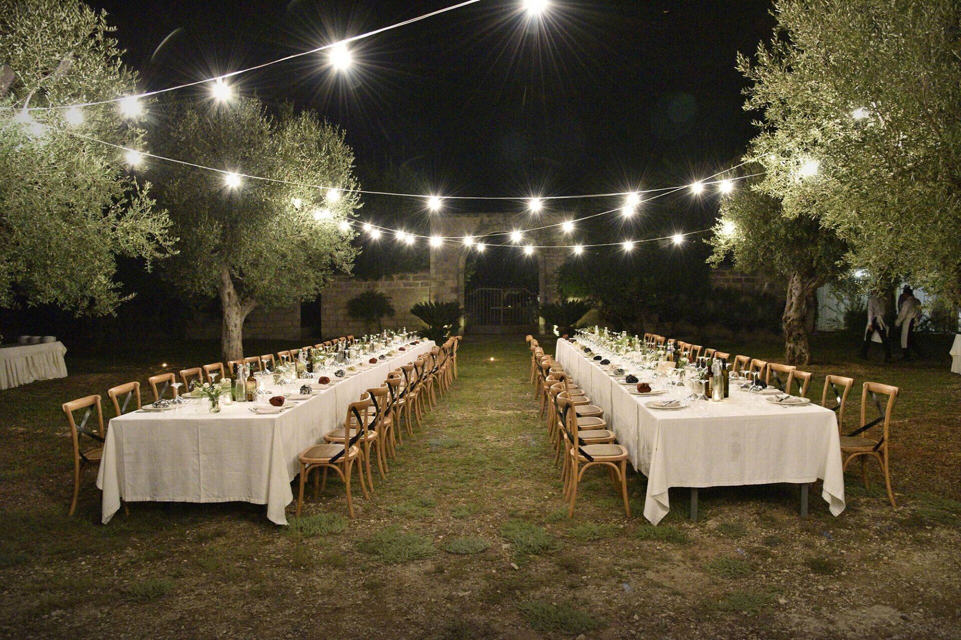 Außenbereich für Bankette