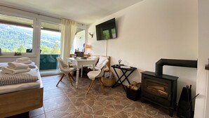 Fernseher, Kamin