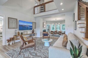 TV, fireplace, video games, offices - Spacious Island Escape Near Beach and Marina (Isle of Palms)