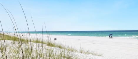 Vlak bij het strand