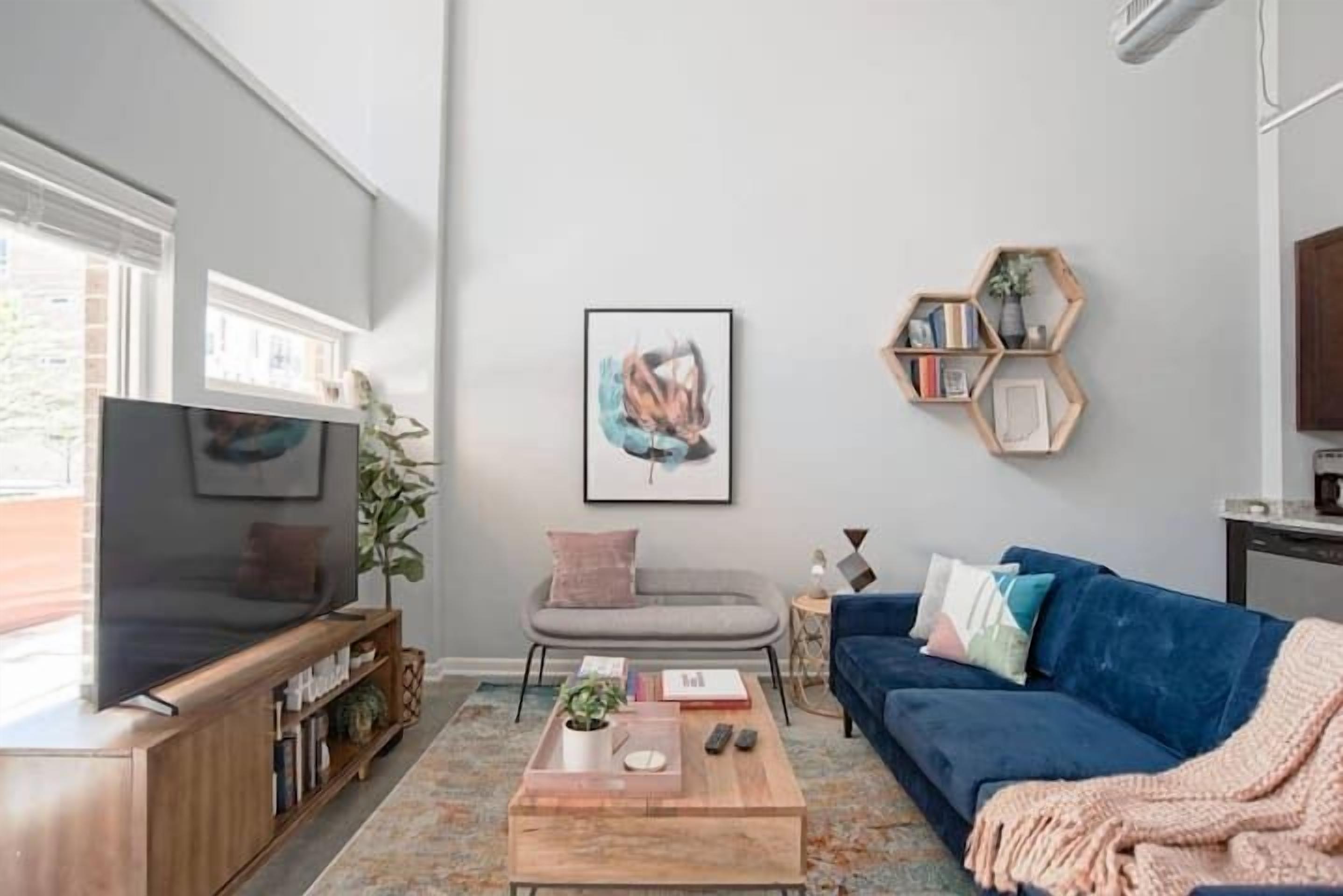 公寓, 2 間臥室 | 起居區 | 43-吋智慧型電視、數位頻道、電視