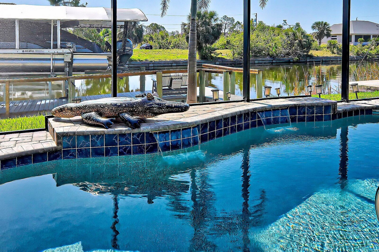 Et oppvarmet basseng