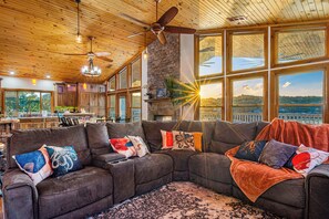 Smart TV, fireplace, video games