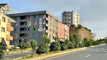 Façana frontal de l'allotjament
