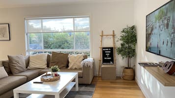 Fernseher, DVD-Player, Tischtennisplatte