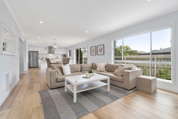 TV, DVD player, ping pong