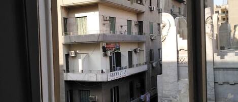 Byutsikt fra overnattingsstedet