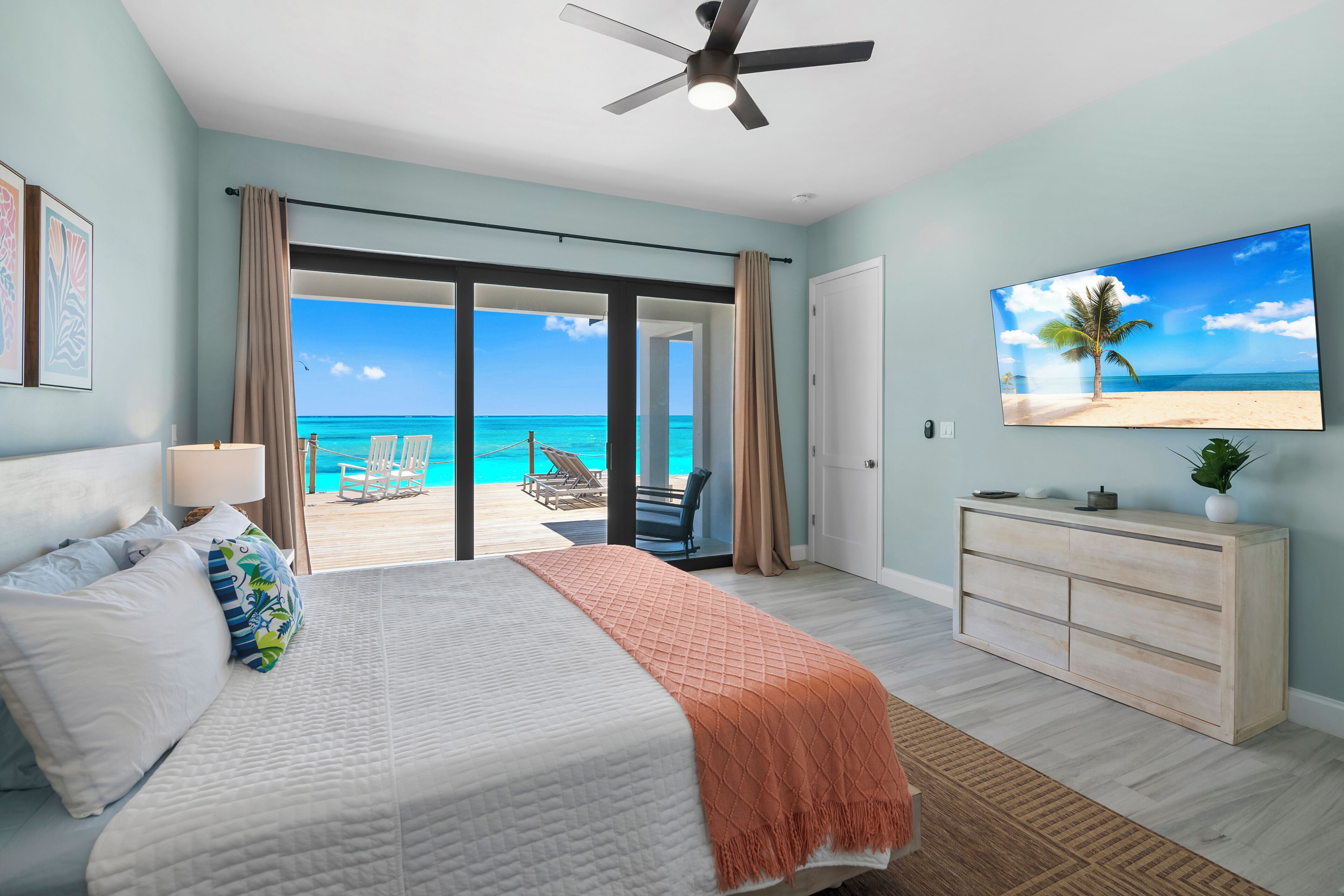 5 bedrooms, in-room safe, iron/ironing board, travel cot