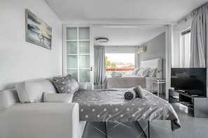 1 slaapkamer, een strijkplank/strijkijzer, wifi, beddengoed