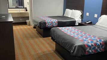 Standard Room, 2 Double Bed | 1 bedroom, premium bedding, down comforters, iron/ironing board