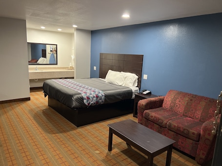 Standard Room, 1 King Bed | 1 bedroom, premium bedding, down comforters, iron/ironing board