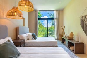 Apartamento família | 2 quartos, cofres nos quartos, escrivaninha, cortinas blackout