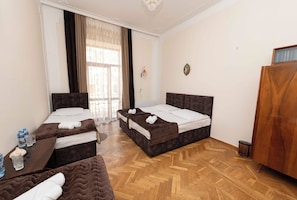 Classic Quadruple Room, Shared Bathroom | Individually decorated, laptop workspace, free WiFi - Anna's Guest house (Gori)