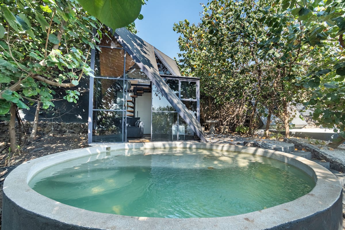 Cabana exclusivo, vista para a montanha | Piscina particular