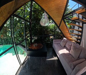 Chalet rustique exclusif, vue sur la montagne | Aire de séjour