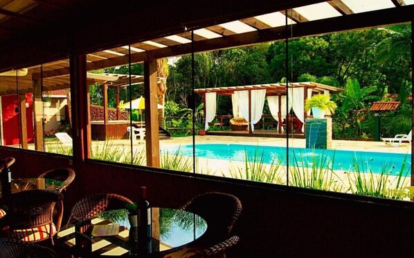 2 outdoor pools, pool umbrellas, sun loungers