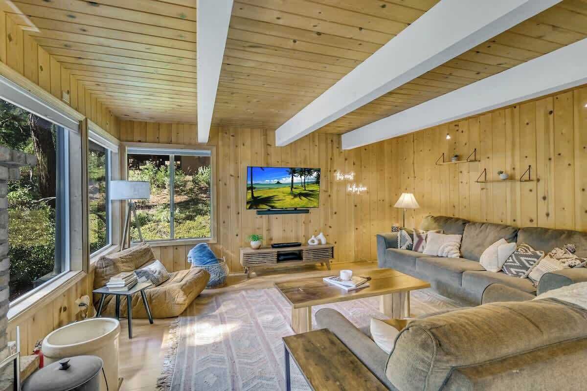 TV, fireplace, video games, offices