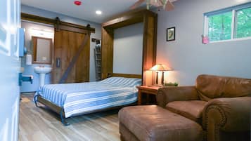 1 dormitorio, cuna de viaje, wifi gratis y ropa de cama