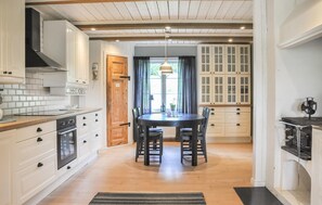 Fridge, microwave, dishwasher, coffee/tea maker