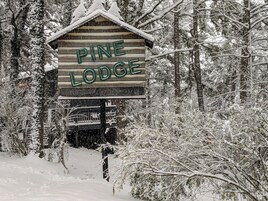 Log Cabin + Hot tub + Kitchen + Fireplace at Loblolly Pines | Mountain view