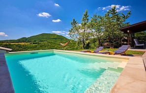 A heated pool