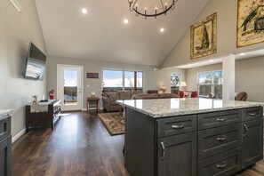 TV, video games, DVD player, table football - Stunning Lakeview Home:  Hot tub Firepit Games (Kirbyville)