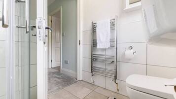 Hair dryer, towels