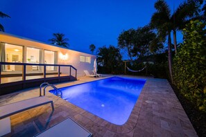 A heated pool