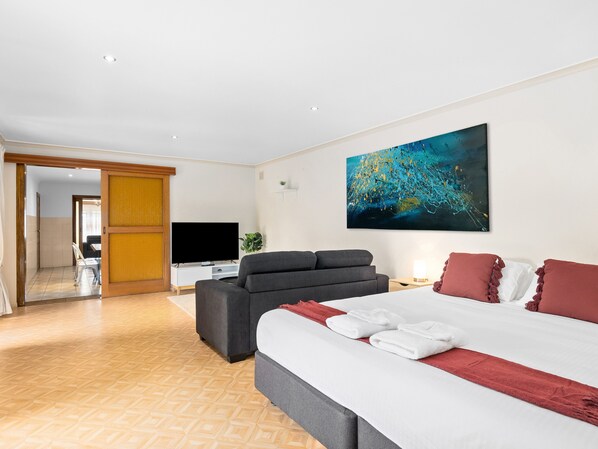 8 bedrooms, iron/ironing board, travel cot, WiFi