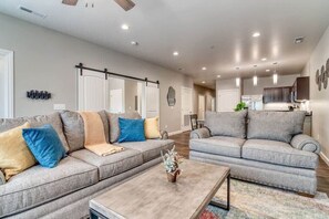 TV, fireplace, video games, offices