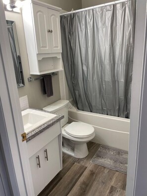 Hair dryer, towels, toilet paper - Exquisite 2 Bedroom Apartment (Camrose)
