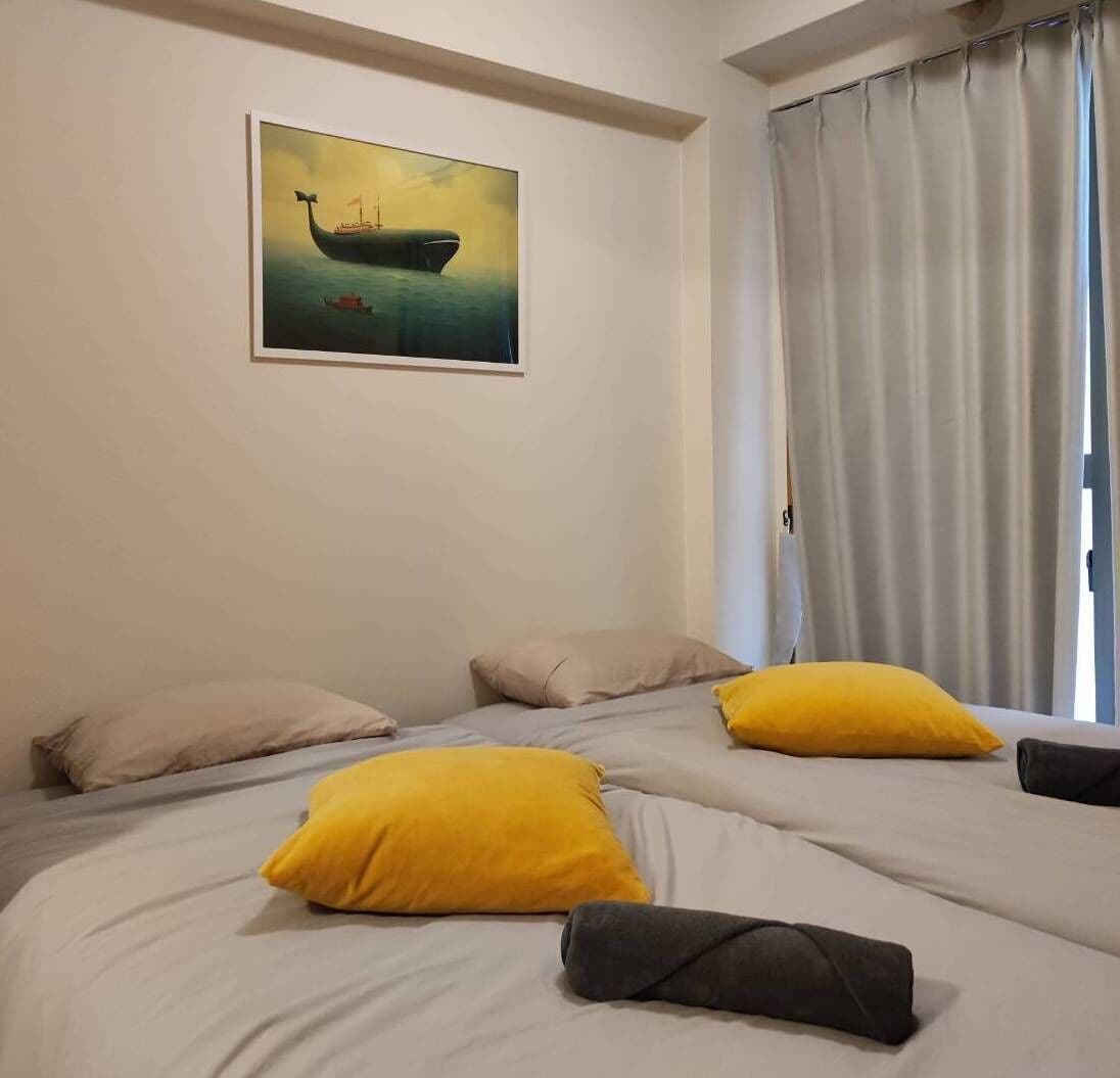 2 Schlafzimmer, Verdunkelungsvorhänge, Bügeleisen/Bügelbrett