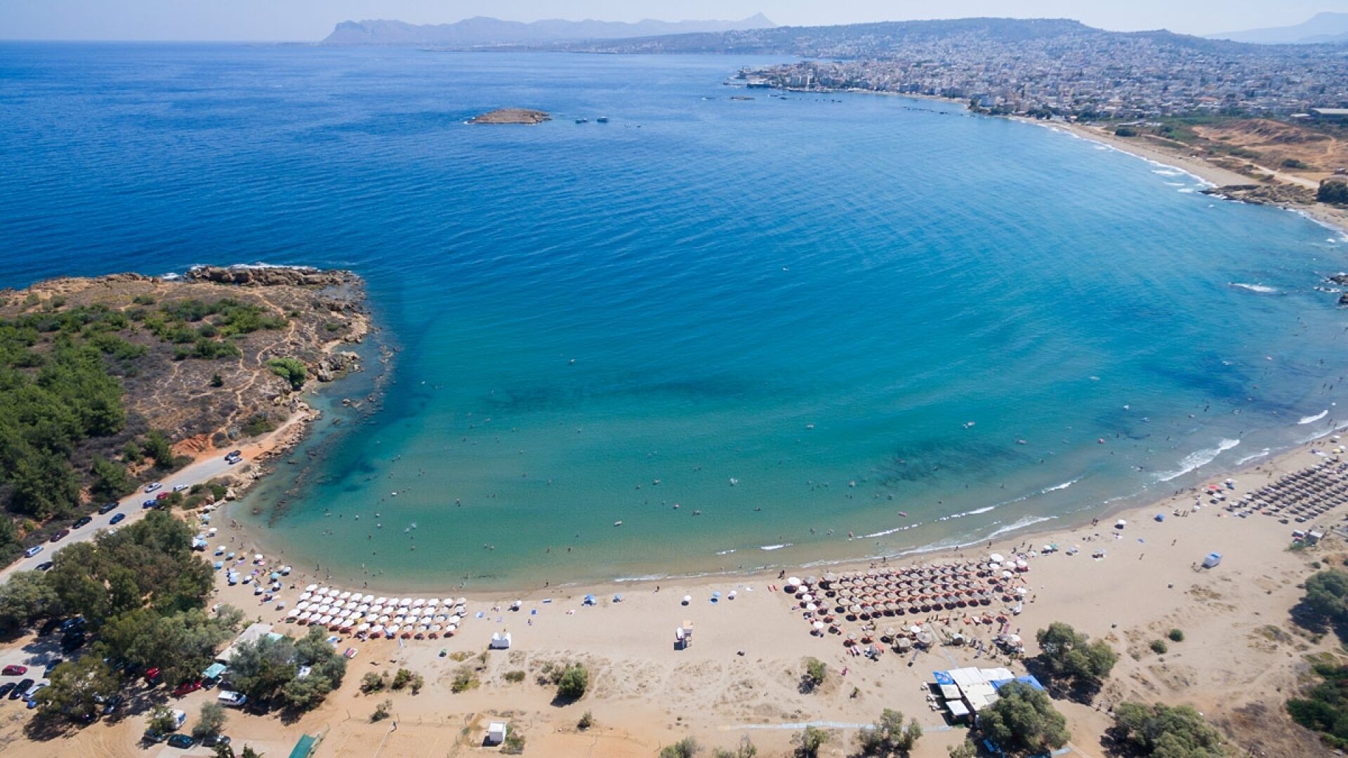 Sun-loungers, beach towels