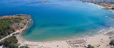 Sun-loungers, beach towels