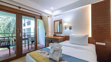 1 chambre, literie de qualité supérieure, couette en duvet d'oie