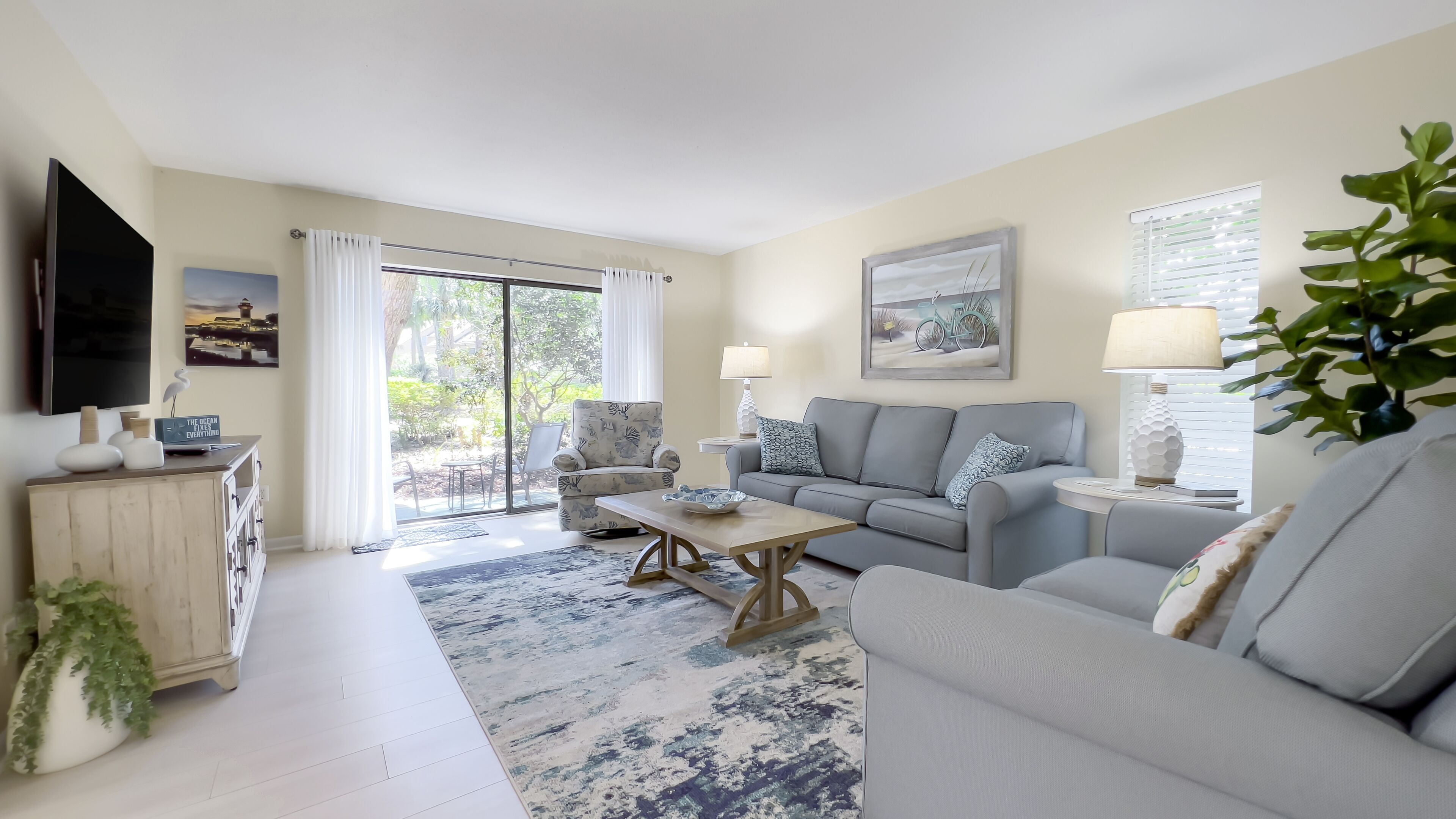 Spacious 2-Bed Villa w/ Private Patio, Sleeps 7 in the heart of Sea Pines