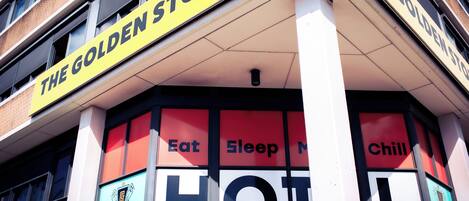 Voorkant van accommodatie