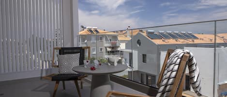 Executive suite, uitzicht op stad | Balkon