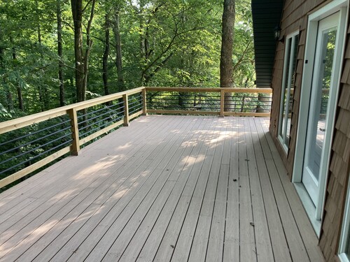 Nice A-Frame cabin located in an isolated area. Borders Patoka Lake property. 