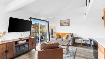 Condo, Multiple Beds, Balcony (Escape to the Pond View Oasis) | Living area | 42-inch flat-screen TV with digital channels