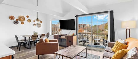 Condo, Multiple Beds, Balcony (Escape to the Pond View Oasis) | Living area | 42-inch flat-screen TV with digital channels