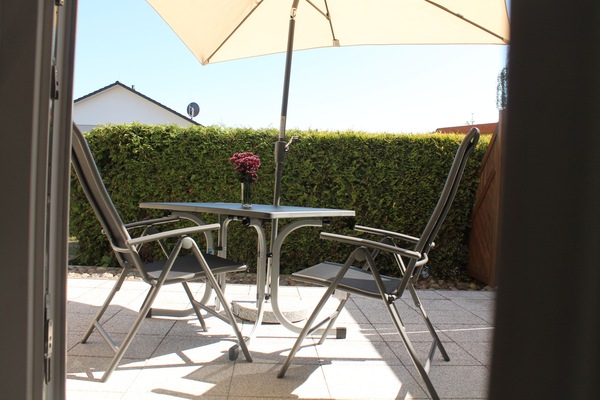 屋外ダイニングエリア