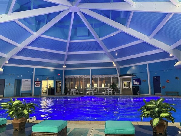 Indoor pool, a heated pool