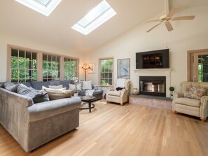 Smart TV, caminetto, monitor per computer, stampante