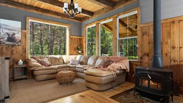 TV connectée, cheminée