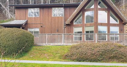 A superbly appointed large two-storey luxury lodge.